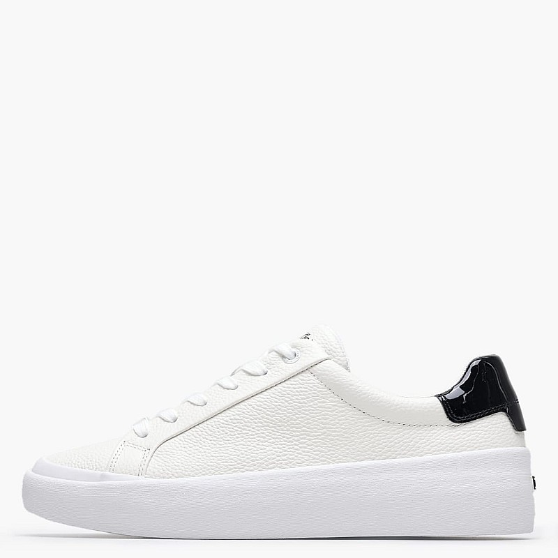 Γυναικεία Παπούτσια Casual Vulc.Lth Άσπρο Δέρμα Calvin Klein