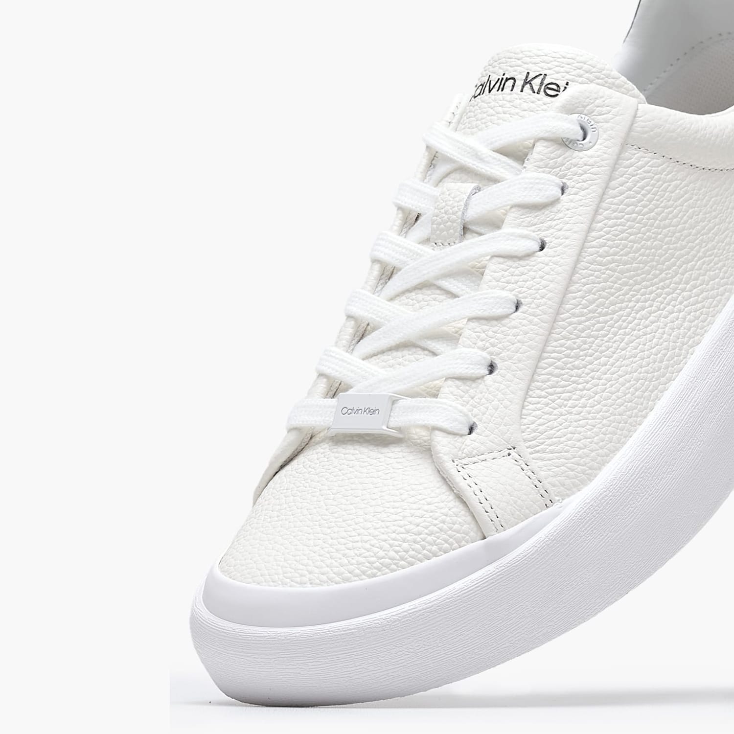 Γυναικεία Παπούτσια Casual Vulc.Lth Άσπρο Δέρμα Calvin Klein