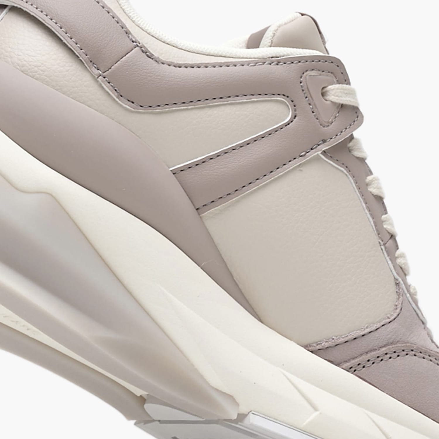 Γυναικεία Παπούτσια Casual Wedge.Runner.Ml Μπεζ Δέρμα Calvin Klein
