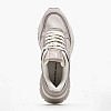 Γυναικεία Παπούτσια Casual Wedge.Runner.Ml Μπεζ Δέρμα Calvin Klein