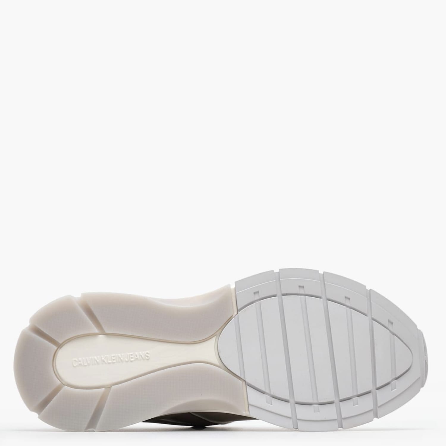 Γυναικεία Παπούτσια Casual Wedge.Runner.Ml Μπεζ Δέρμα Calvin Klein