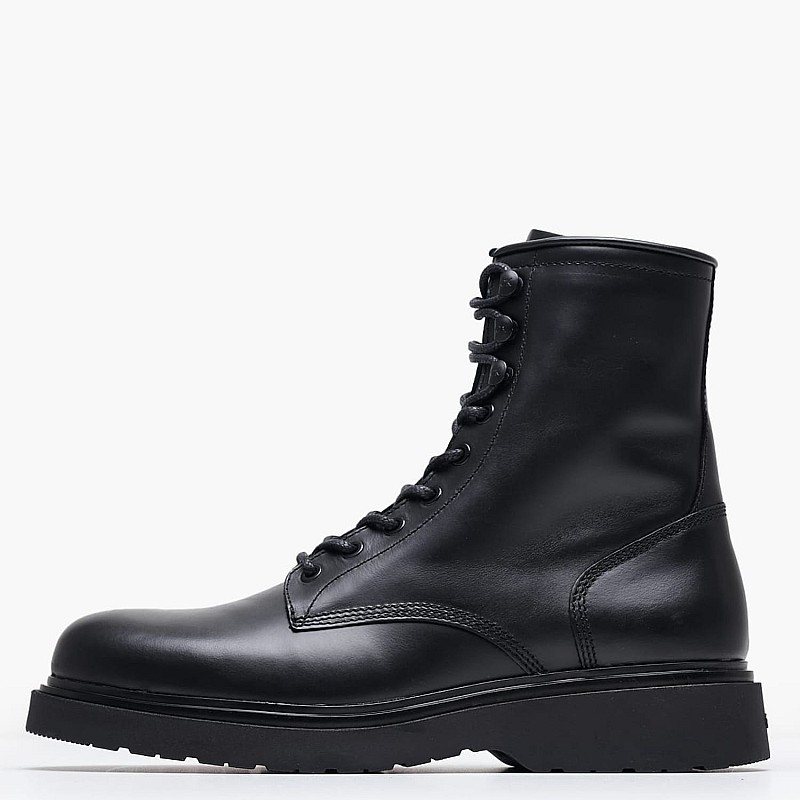 Men Boots Zip.Lth Black Leather Calvin Klein