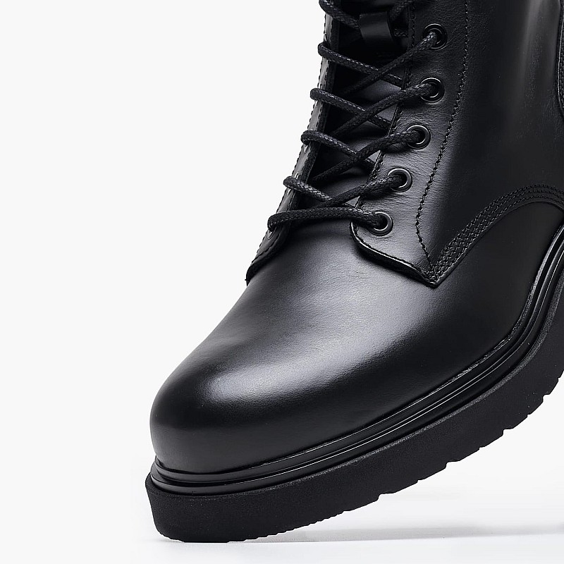 Men Boots Zip.Lth Black Leather Calvin Klein