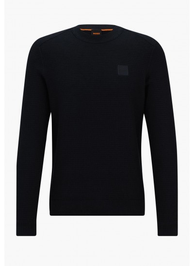 Men T-Shirts Anion Black Cotton Boss