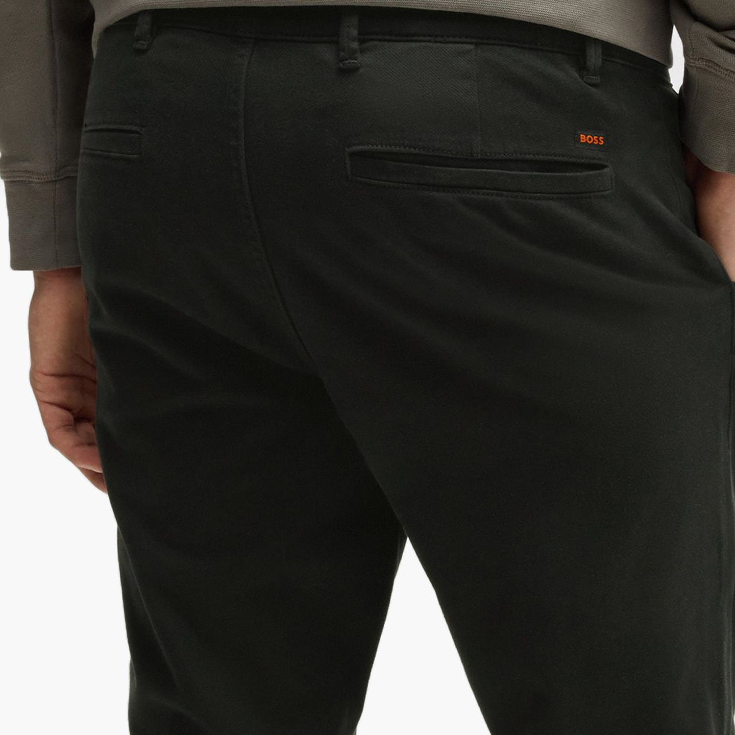 Ανδρικά Παντελόνια Chino.Slim Μαύρο Βαμβάκι Boss