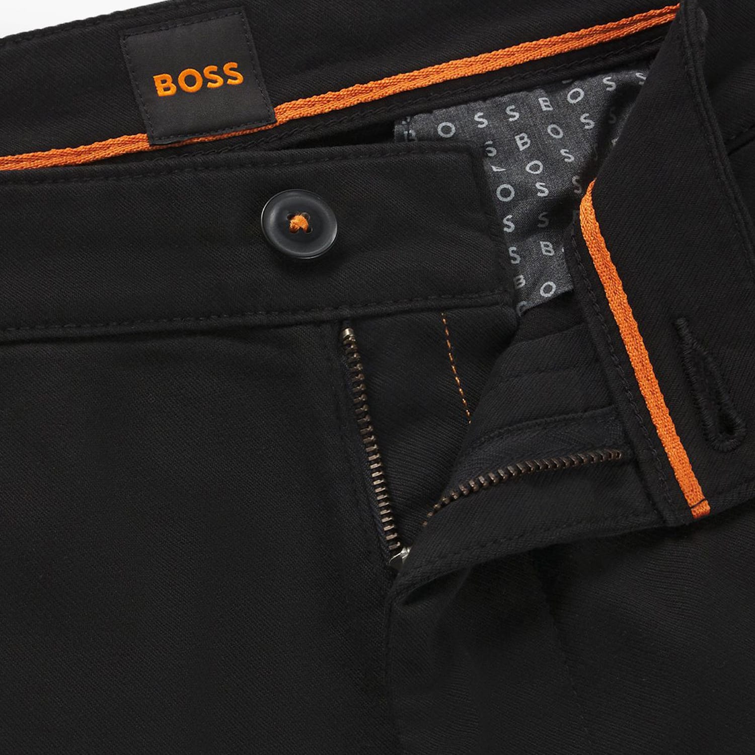 Ανδρικά Παντελόνια Chino.Slim Μαύρο Βαμβάκι Boss