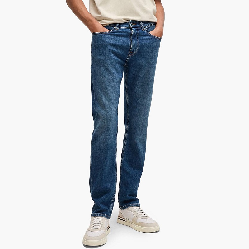Men Pants Delaware.Bo DarkBlue Cotton Boss