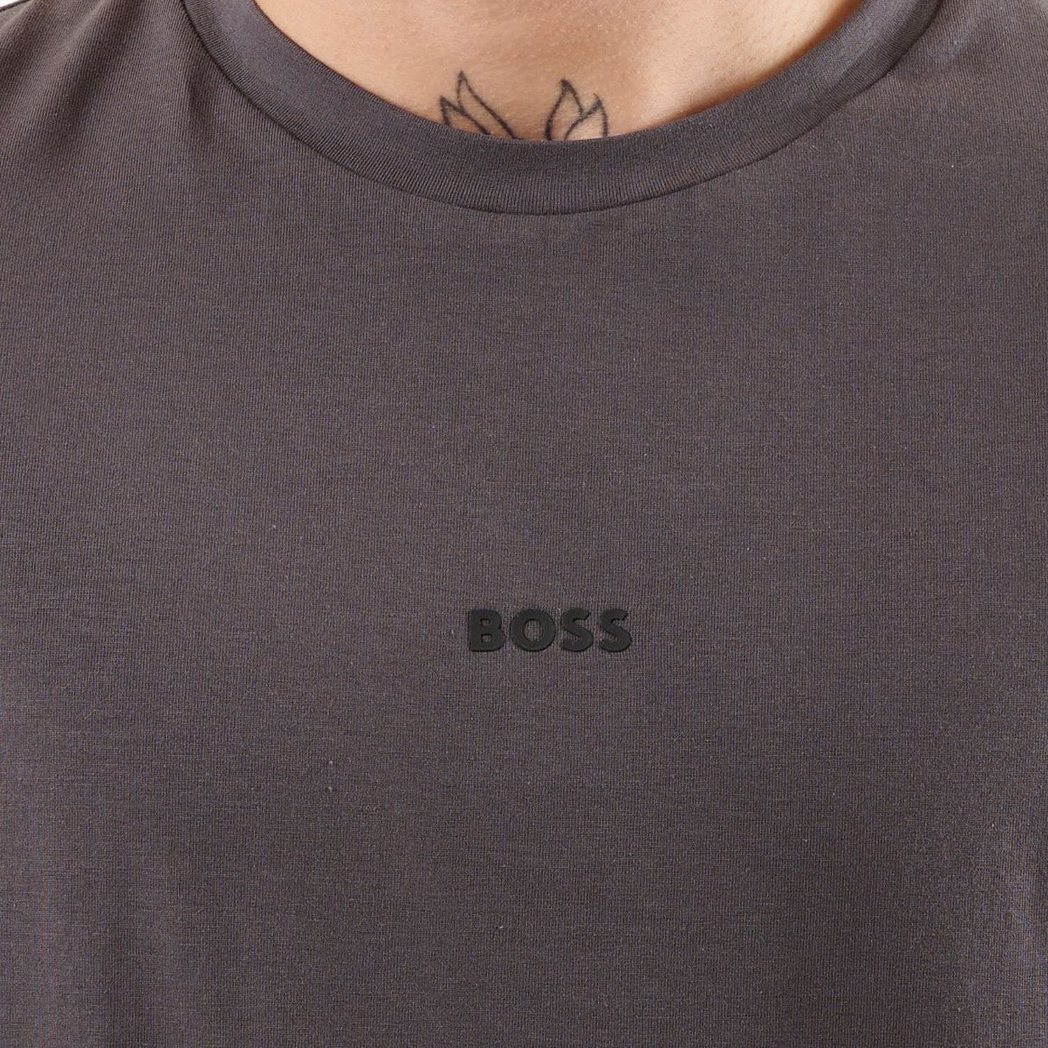 Ανδρικές Μπλούζες Tchup Γκρι Βαμβάκι Boss Ανδρικές Μπλούζες Tchup Γκρι Βαμβάκι Boss