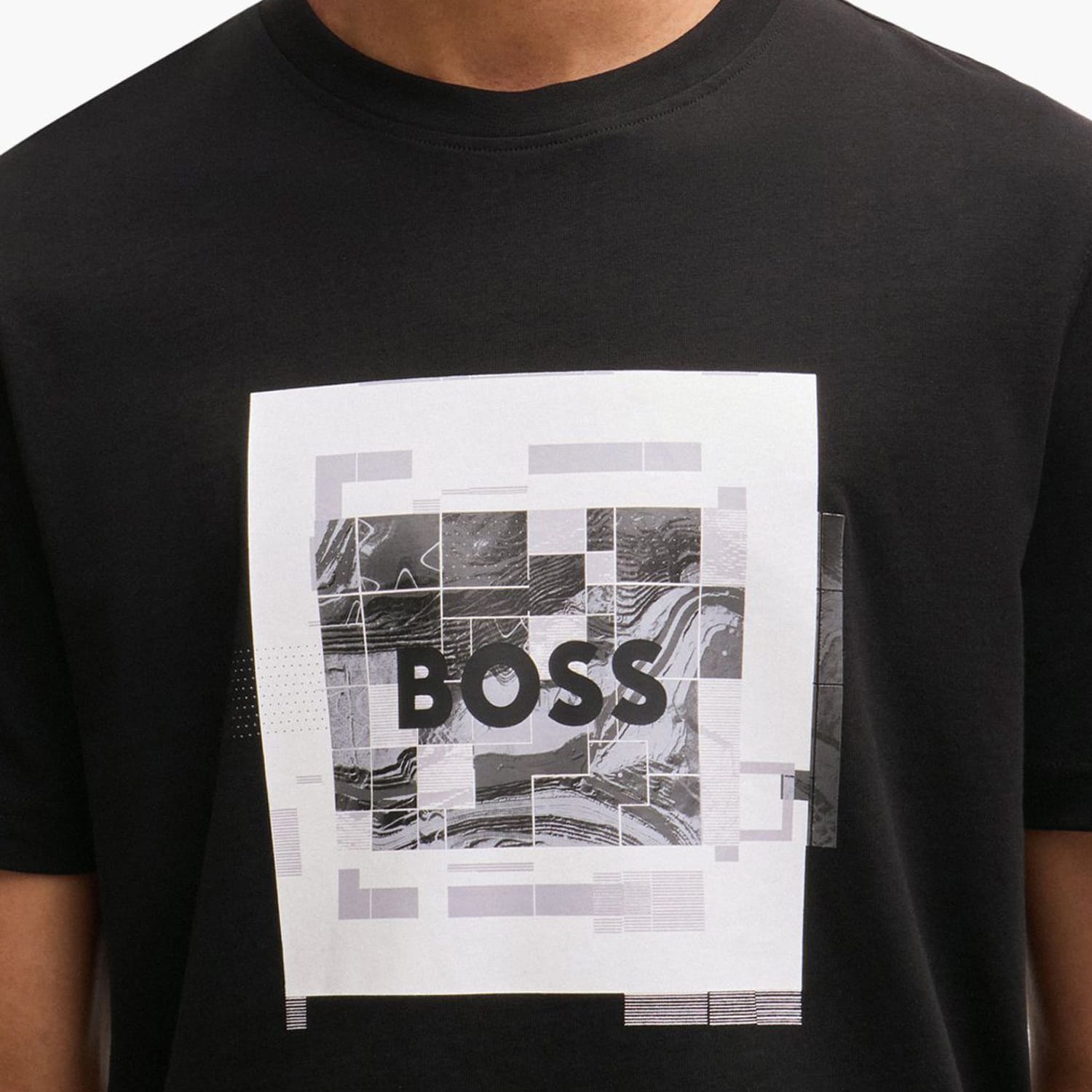 Ανδρικές Μπλούζες Te.Urban Μαύρο Βαμβάκι Boss Ανδρικές Μπλούζες Te.Urban Μαύρο Βαμβάκι Boss