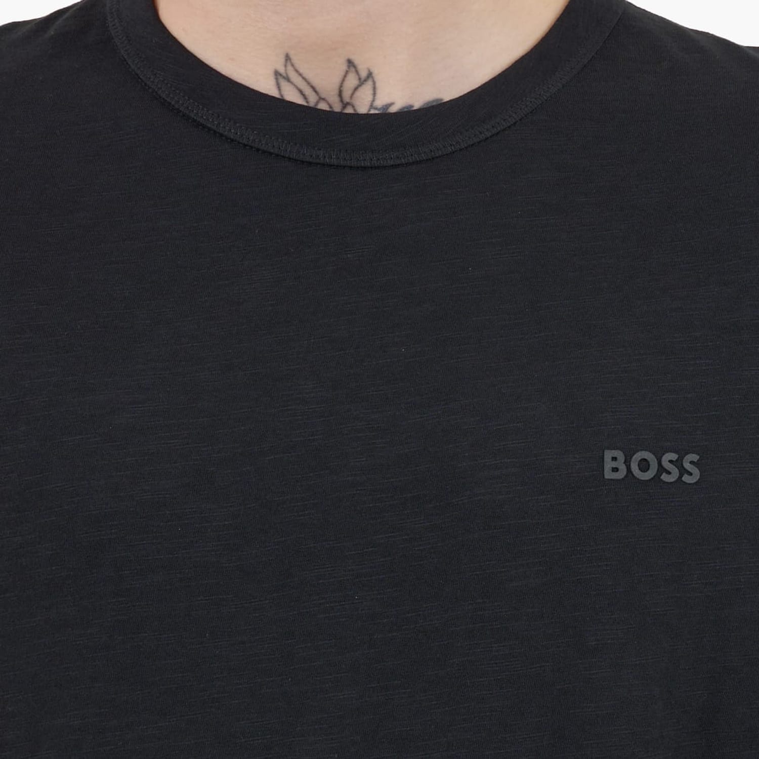 Ανδρικές Μπλούζες Tegood.Ss Μαύρο Βαμβάκι Boss Ανδρικές Μπλούζες Tegood.Ss Μαύρο Βαμβάκι Boss