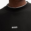 Ανδρικά Φούτερ Wesmall.Crew Μαύρο Βαμβάκι Boss Ανδρικά Φούτερ Wesmall.Crew Μαύρο Βαμβάκι Boss