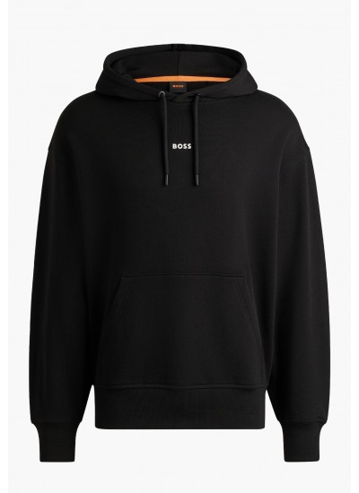 Ανδρικά Φούτερ Sh.Hoodie Σκούρο Μπλε Βαμβάκι GANT