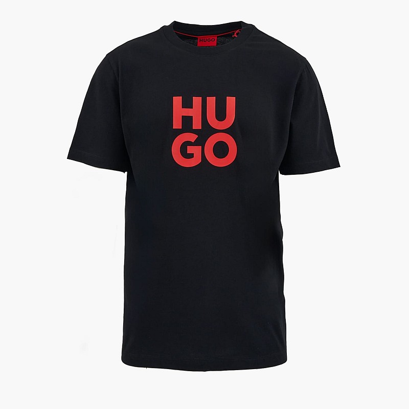 Ανδρικές Μπλούζες Daltorip Μαύρο Βαμβάκι Hugo