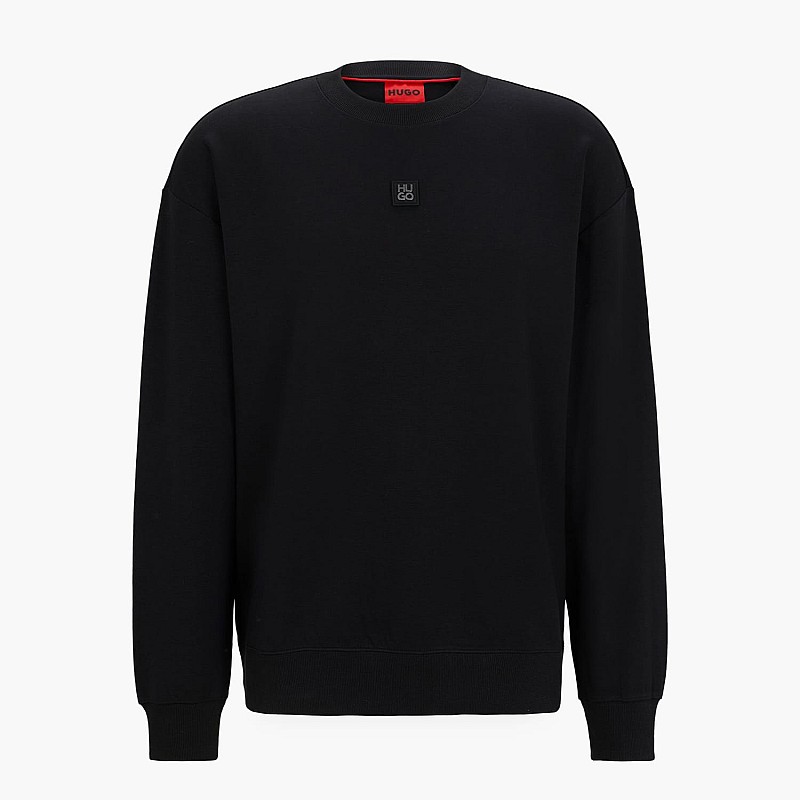 Men's Footer Dettil Black Cotton Hugo