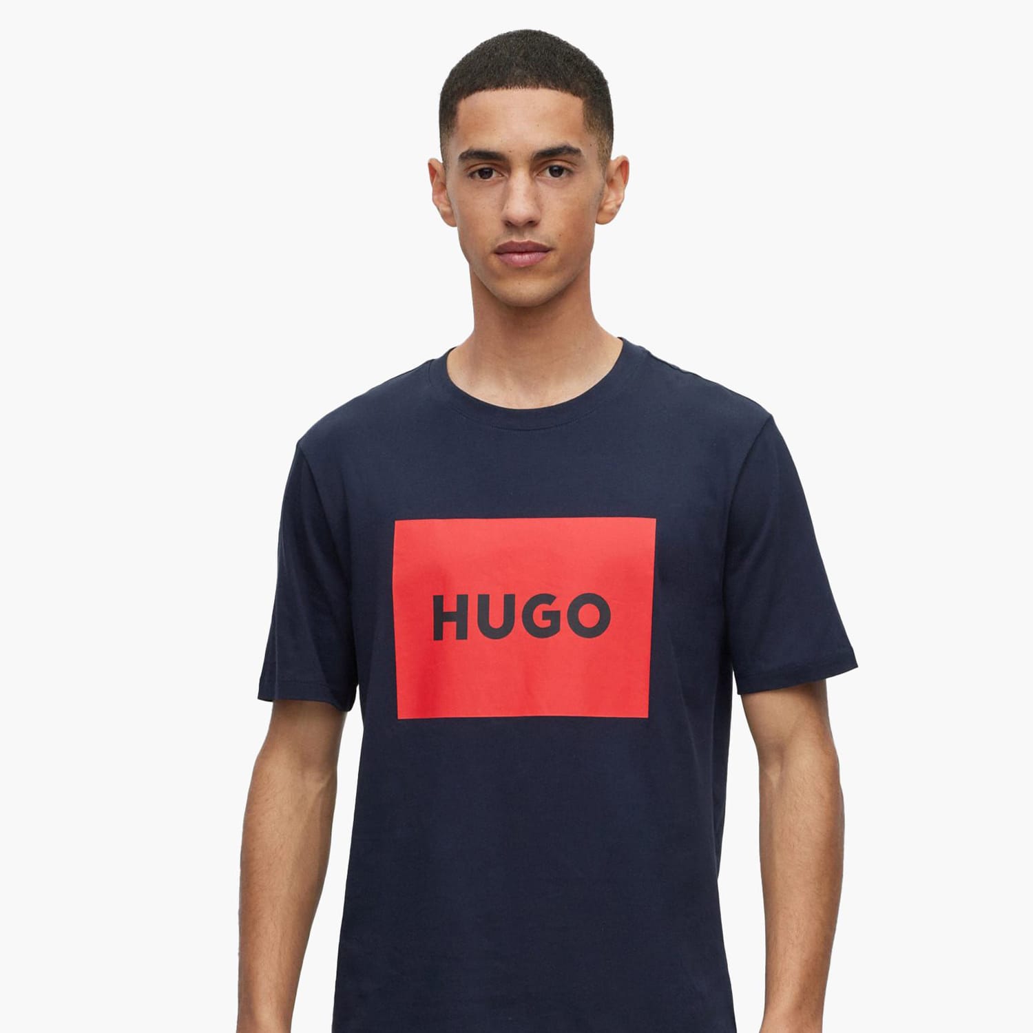 Ανδρικές Μπλούζες Dulive222 Σκούρο Μπλε Βαμβάκι Hugo