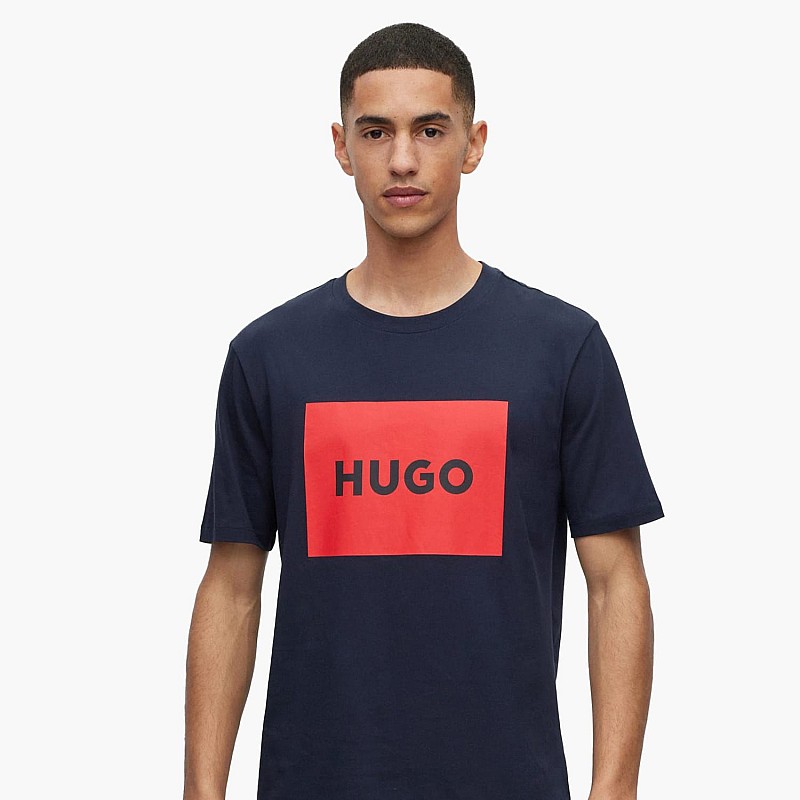 Ανδρικές Μπλούζες Dulive222 Σκούρο Μπλε Βαμβάκι Hugo