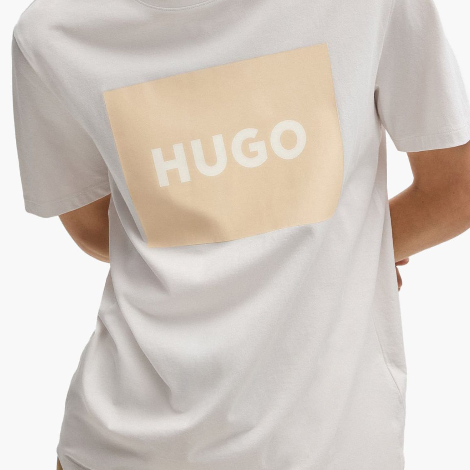Ανδρικές Μπλούζες Dulive222 Άσπρο Βαμβάκι Hugo
