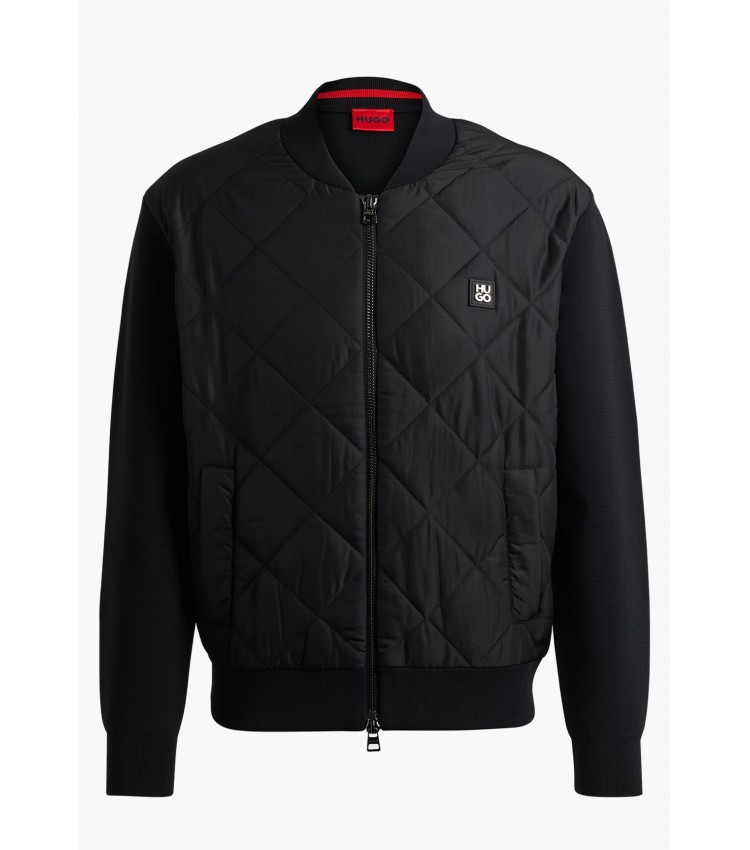 Men Jackets Sybor Black Polyamid Hugo Men Jackets Sybor Black Polyamid Hugo