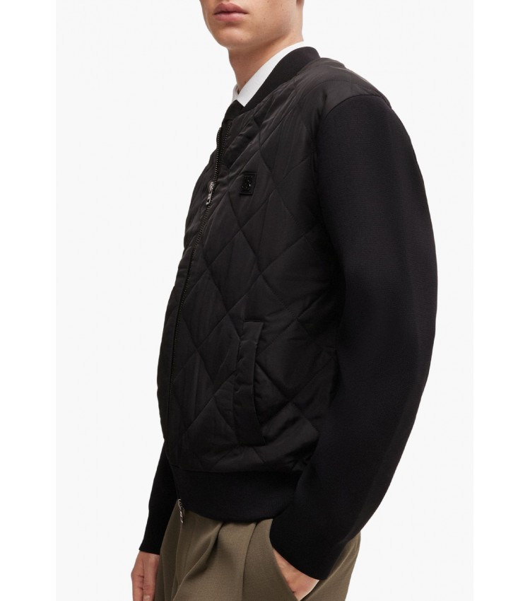 Men Jackets Sybor Black Polyamid Hugo Men Jackets Sybor Black Polyamid Hugo