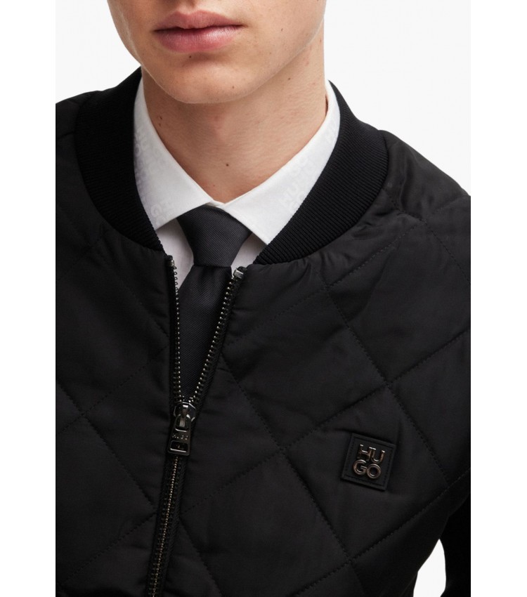 Men Jackets Sybor Black Polyamid Hugo Men Jackets Sybor Black Polyamid Hugo