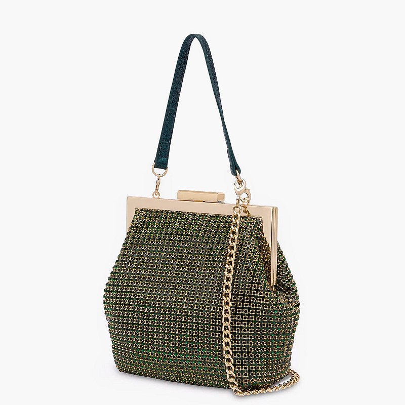 Γυναικείες Τσάντες JC4043 Χρυσό Strass Love Moschino