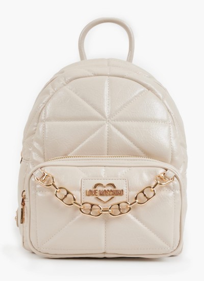 Γυναικείες Τσάντες JC4157 Μπεζ ECOleather Love Moschino
