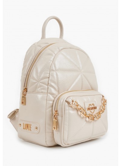 Women Bags JC4157 Beige ECOleather Love Moschino