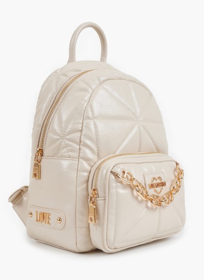 Γυναικείες Τσάντες JC4157 Μπεζ ECOleather Love Moschino