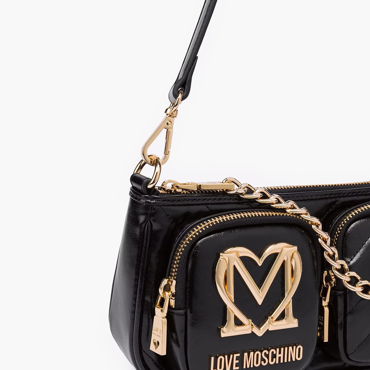 Γυναικείες Τσάντες JC4319 Μαύρο ECOleather Love Moschino Γυναικείες Τσάντες JC4319 Μαύρο ECOleather Love Moschino