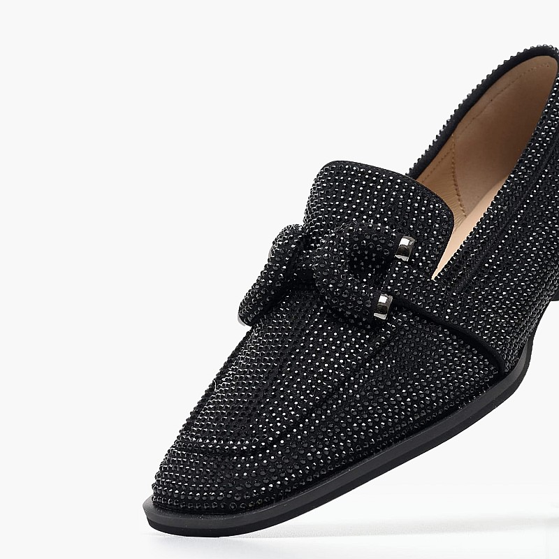 Women Moccasins I240300 Black Buckskin Alma En Pena