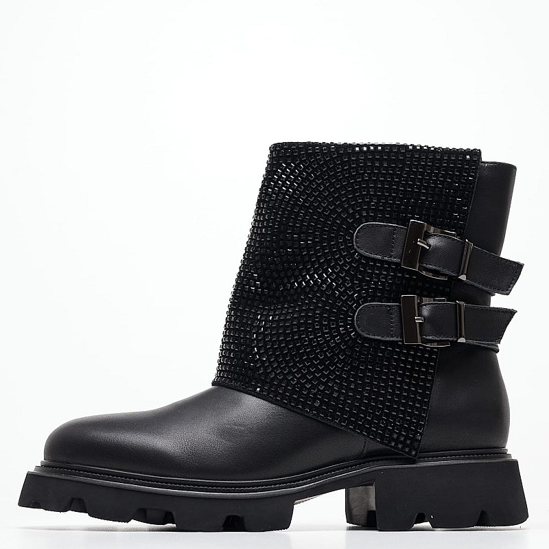 Women Boots I240884 Black Leather Alma En Pena