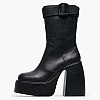 Γυναικεία Μποτάκια Buckle.Bootie Μαύρο ECOleather Buffalo Γυναικεία Μποτάκια Buckle.Bootie Μαύρο ECOleather Buffalo
