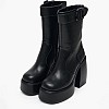 Γυναικεία Μποτάκια Buckle.Bootie Μαύρο ECOleather Buffalo Γυναικεία Μποτάκια Buckle.Bootie Μαύρο ECOleather Buffalo