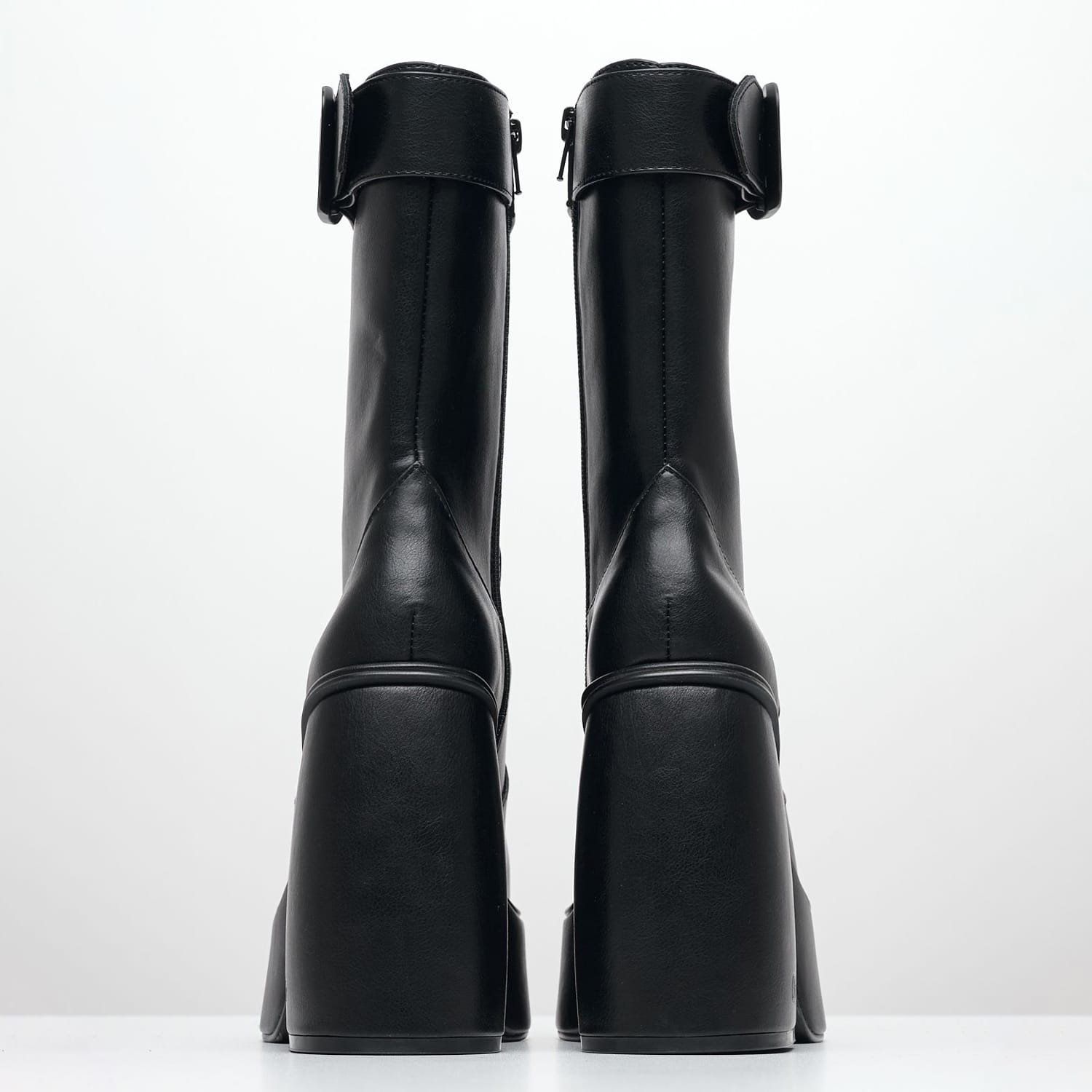 Γυναικεία Μποτάκια Buckle.Bootie Μαύρο ECOleather Buffalo Γυναικεία Μποτάκια Buckle.Bootie Μαύρο ECOleather Buffalo