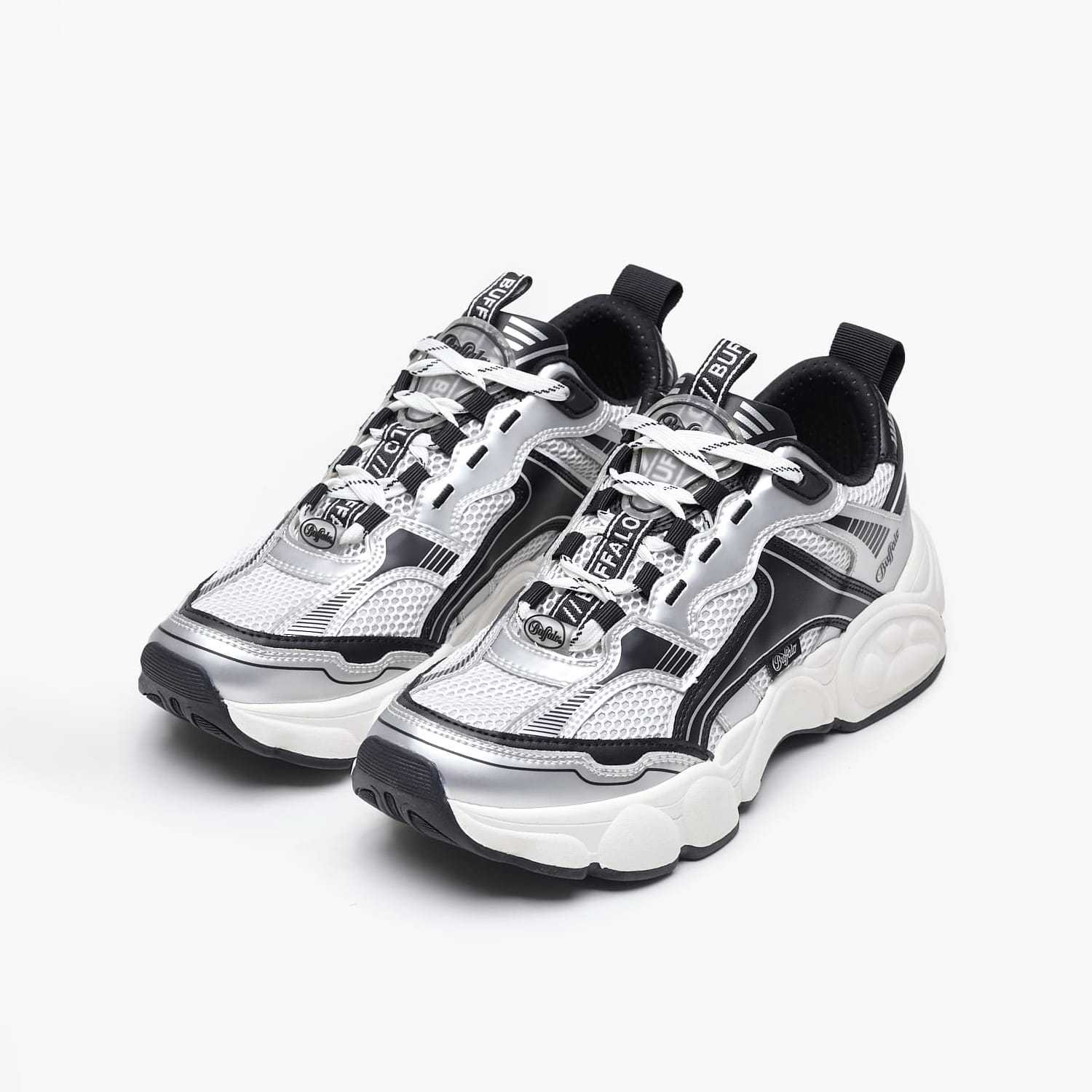 Γυναικεία Παπούτσια Casual Cld.Run Ασημί ECOleather Buffalo Γυναικεία Παπούτσια Casual Cld.Run Ασημί ECOleather Buffalo