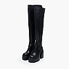 Γυναικείες Μπότες Stretch.Boot Μαύρο ECOleather Buffalo Γυναικείες Μπότες Stretch.Boot Μαύρο ECOleather Buffalo