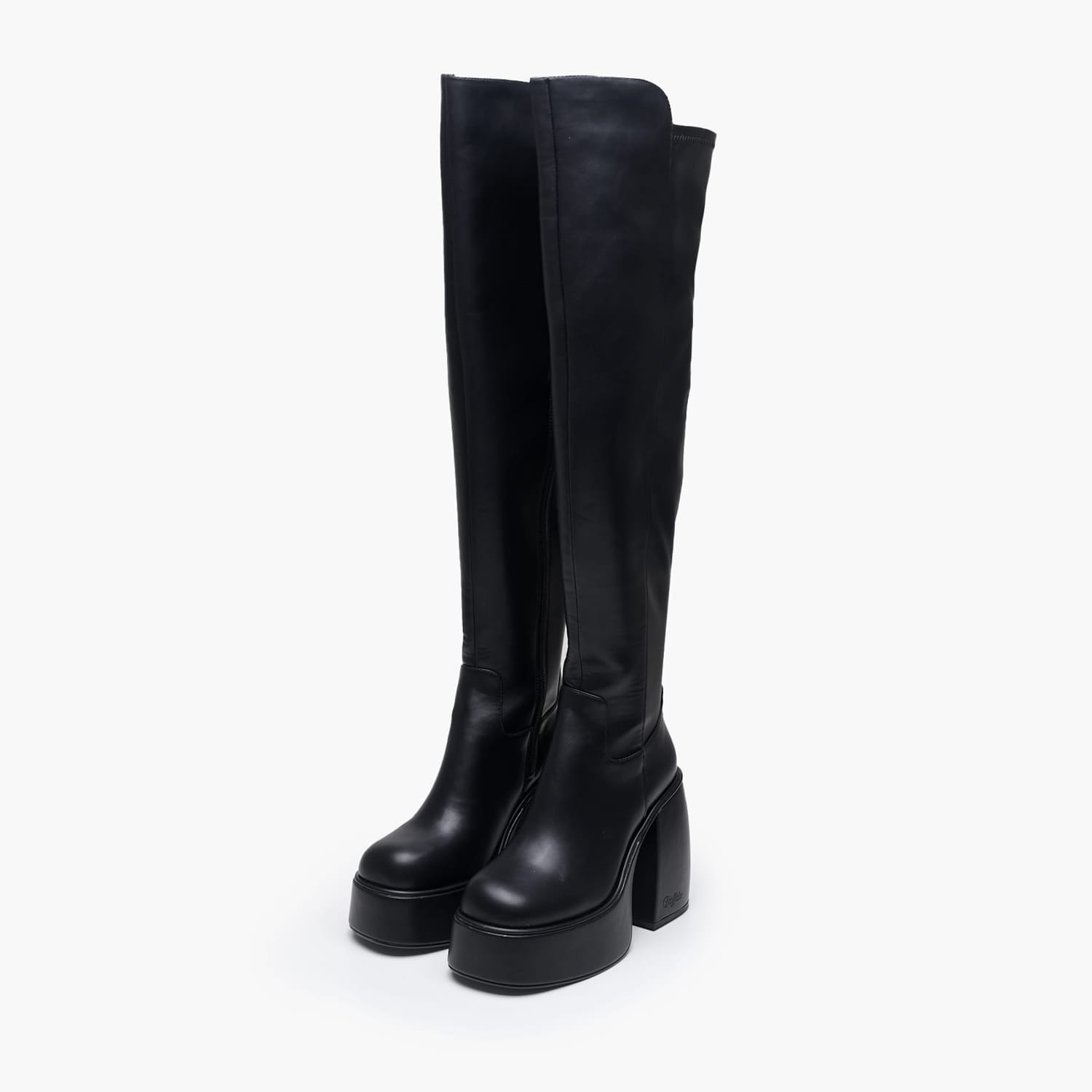 Γυναικείες Μπότες Stretch.Boot Μαύρο ECOleather Buffalo Γυναικείες Μπότες Stretch.Boot Μαύρο ECOleather Buffalo