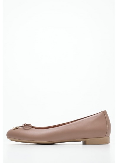 Γυναικείες Μπαλαρίνες Elastic.Ballerina Μαύρο Δέρμα Tommy Hilfiger