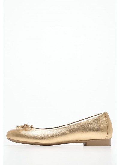 Γυναικείες Μπαλαρίνες Elastic.Ballerina Μαύρο Δέρμα Tommy Hilfiger