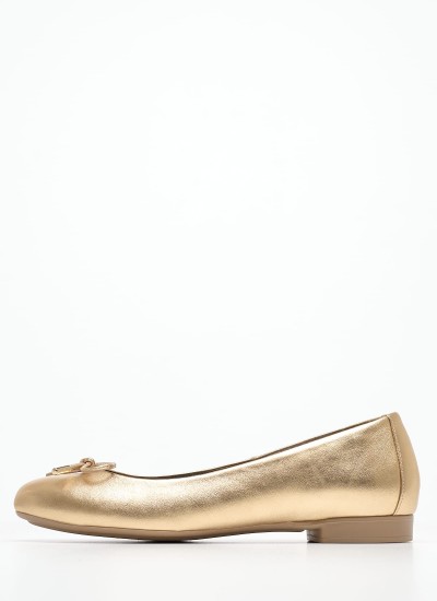Γυναικείες Μπαλαρίνες Elastic.Ballerina Μαύρο Δέρμα Tommy Hilfiger
