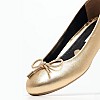 Women Balerinas Aelia Gold Leather Mortoglou Women Balerinas Aelia Gold Leather Mortoglou