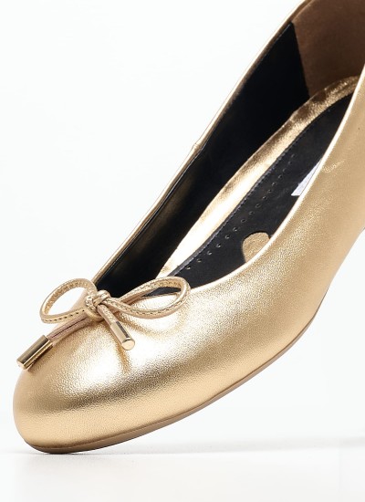 Γυναικείες Μπαλαρίνες Elastic.Ballerina Μαύρο Δέρμα Tommy Hilfiger