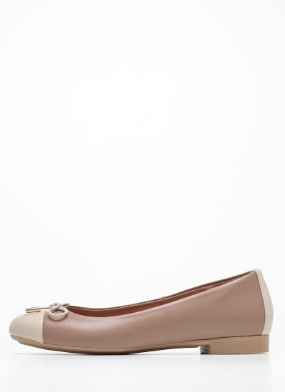 Γυναικείες Μπαλαρίνες Elastic.Ballerina Μαύρο Δέρμα Tommy Hilfiger