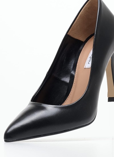 Γυναικείες Γόβες & Peeptoes Ψηλές 2342.5001 Μωβ Δέρμα Mortoglou