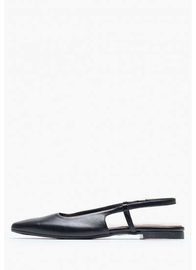 Γυναικείες Μπαλαρίνες Elastic.Ballerina Μαύρο Δέρμα Tommy Hilfiger