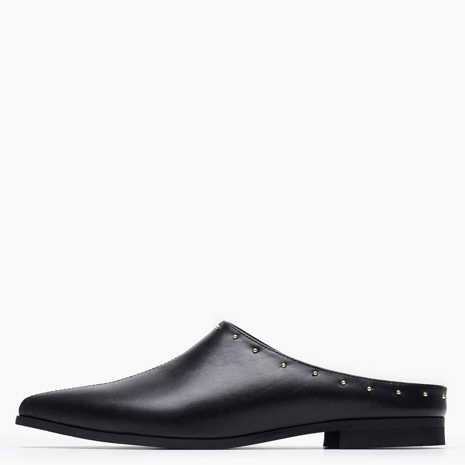 Women Mules Tracey Black Leather Mortoglou
