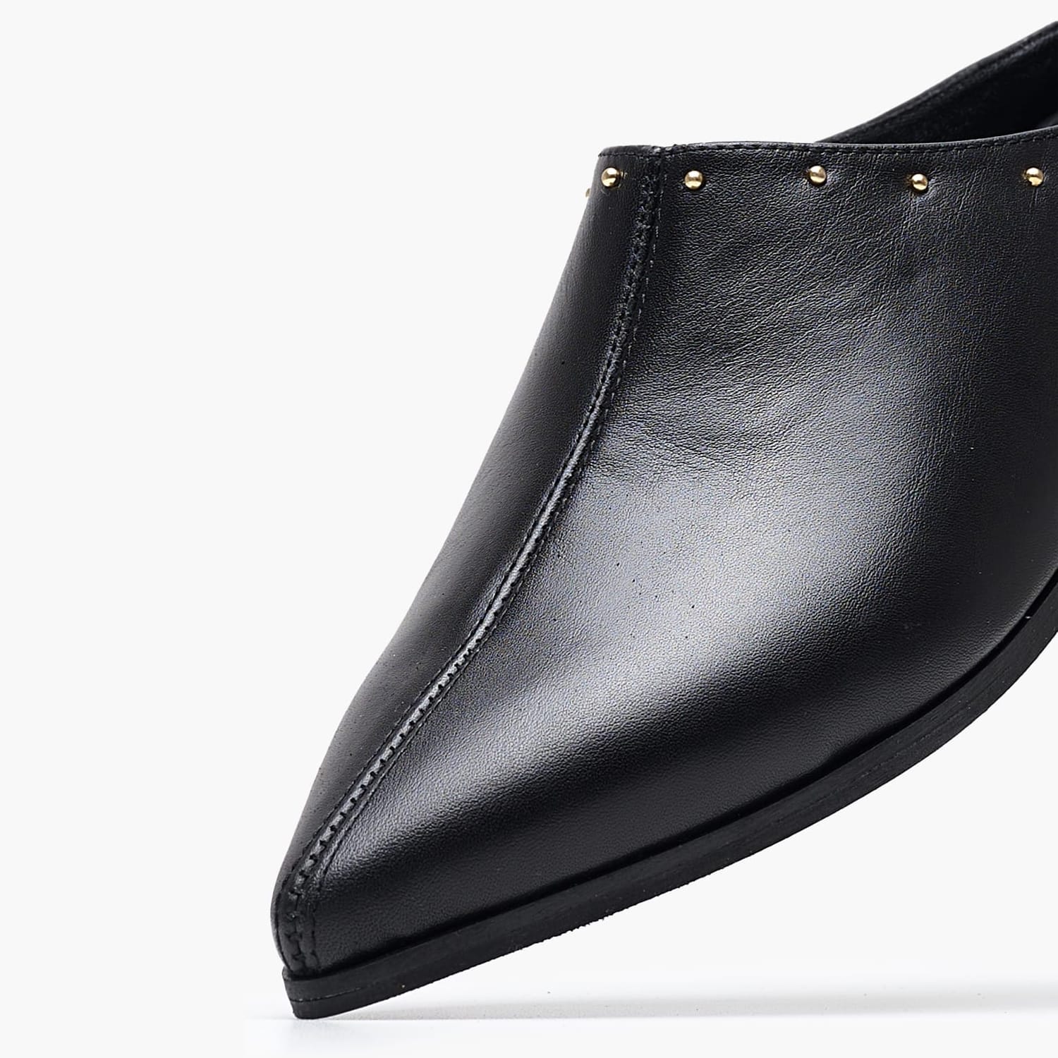 Women Mules Tracey Black Leather Mortoglou