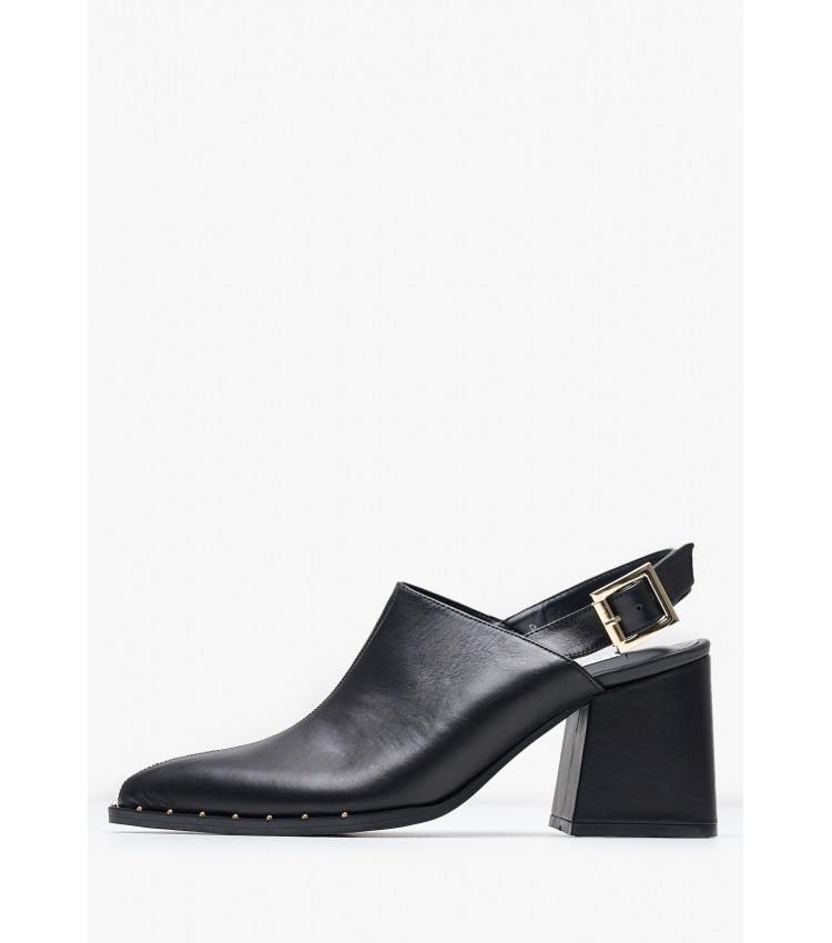 Women Mules Violet Black Leather Mortoglou Women Mules Violet Black Leather Mortoglou