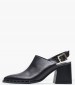 Women Mules Violet Black Leather Mortoglou Women Mules Violet Black Leather Mortoglou