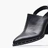Women Mules Violet Black Leather Mortoglou Women Mules Violet Black Leather Mortoglou